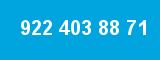 922 403 88 71 922 403 88 71